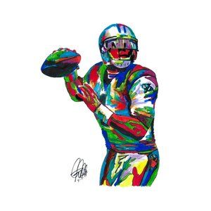 Cam Newton Carolina Panthers QB Football Sports Poster Print Wall Art 11x17